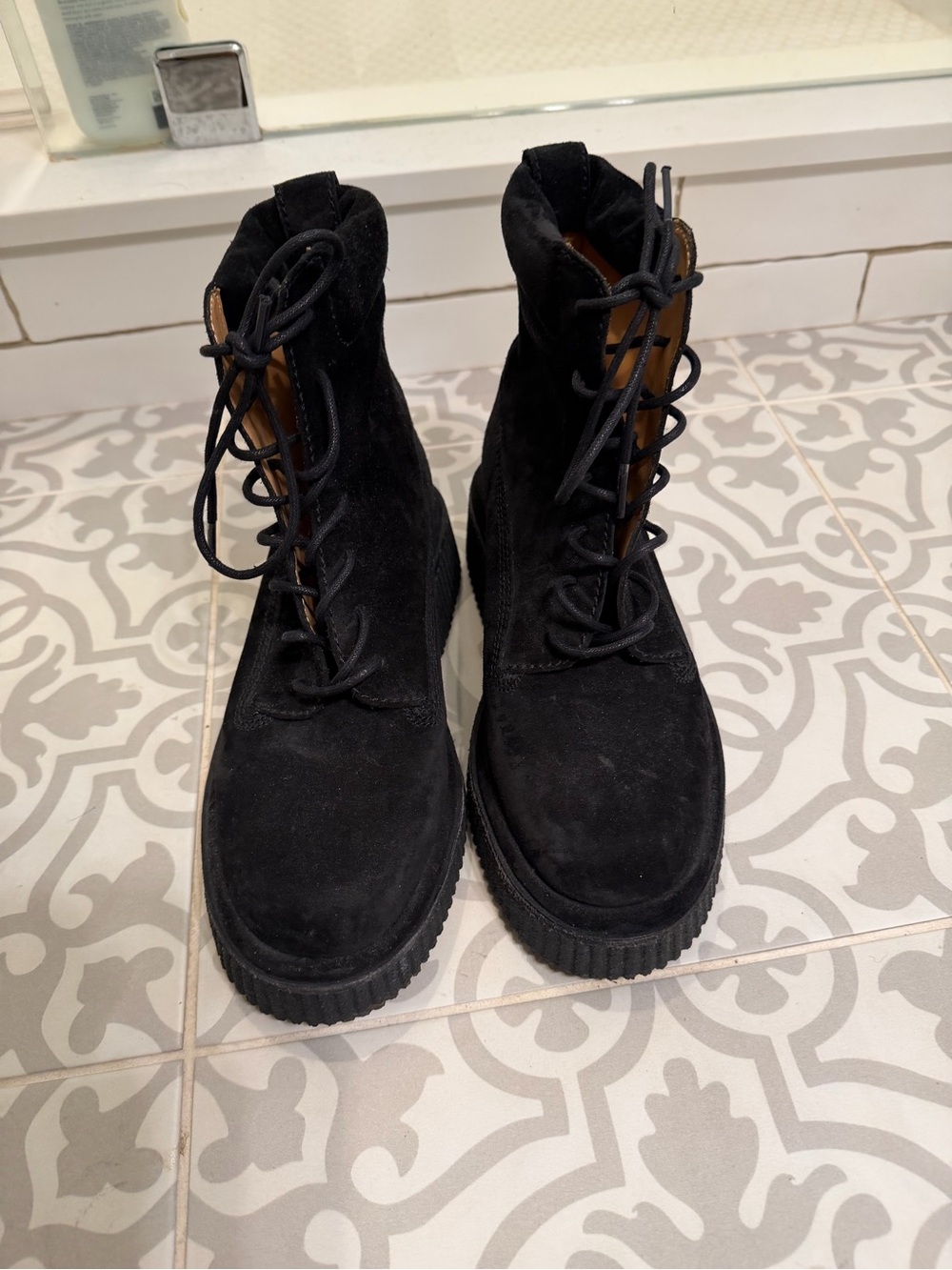 rag & bone Black Suede Sloane Boots